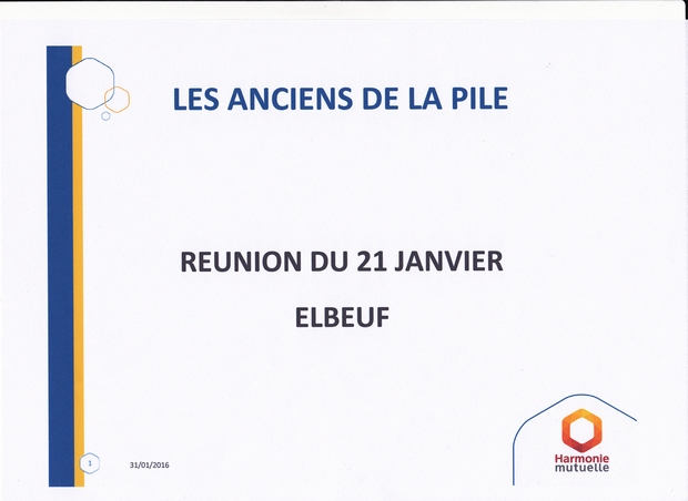 Compte-rendu Réunion à Elbeuf du 21 Janvier 2016 - Page 01